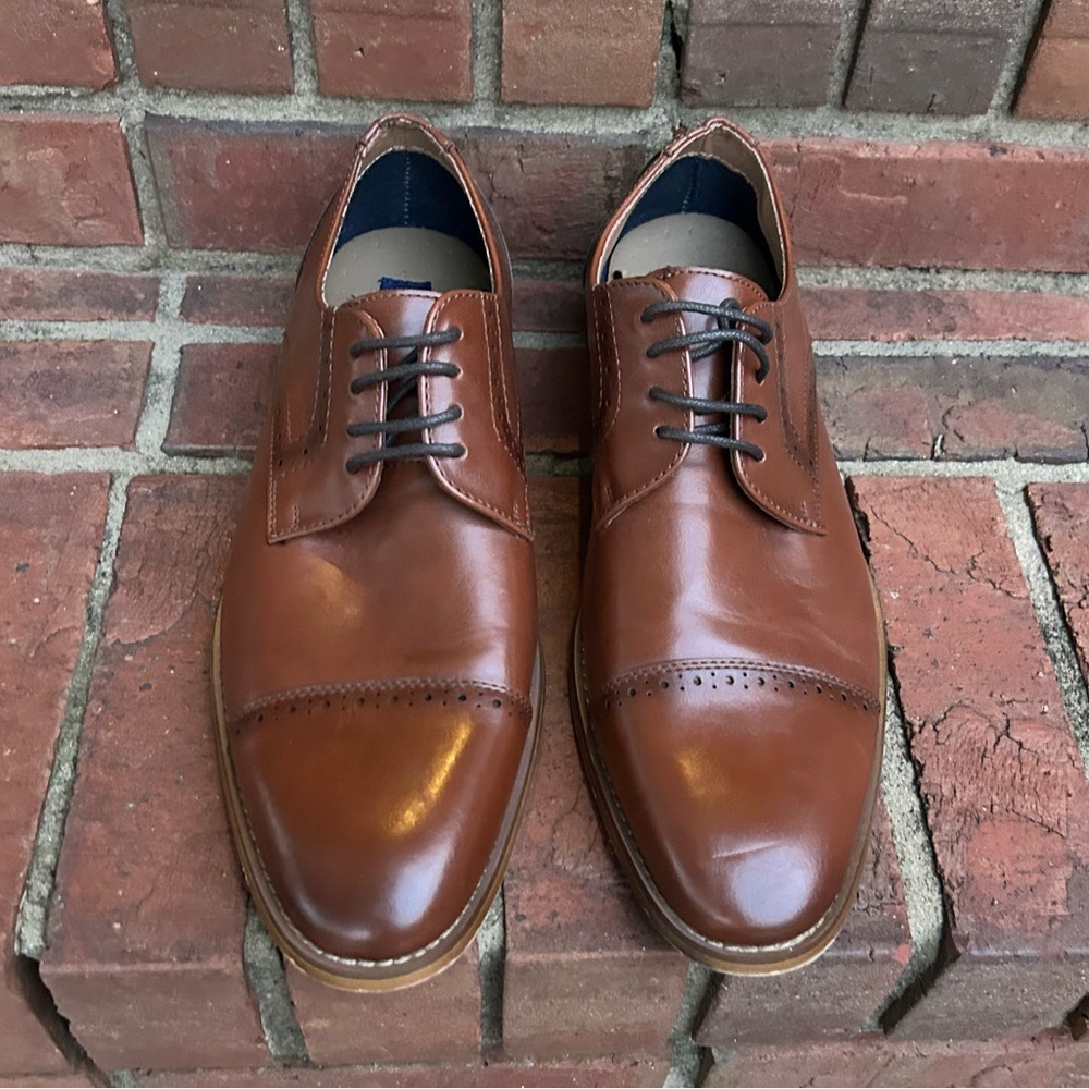ASHFORD HAYES Men's size 9 Brown Leather Dress Shoes